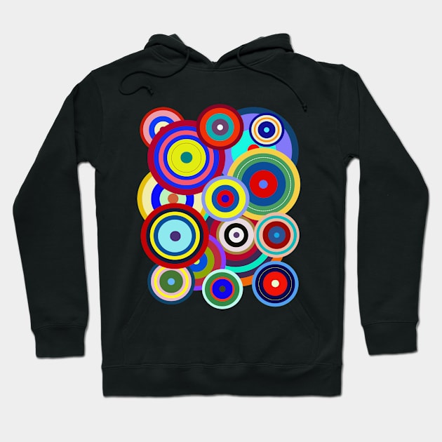 Op Art No. 203 Kandinsky Hoodie by RockettGraph1cs